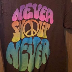 NEVERSHOUTNEVER band tee